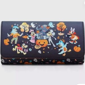 NWT Loungefly Disney Mickey Mouse Halloween Costumes Wallet-Mickey & friends
